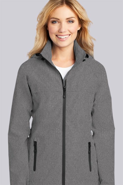 Port Authority Ladies Torrent Jacket (Heather Grey) Liquid Yacht Wear