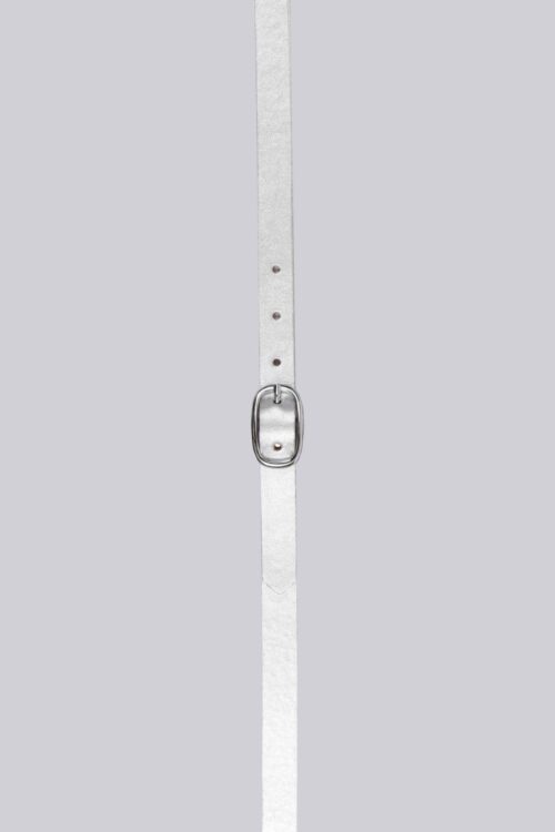 liquid-yacht-wear-ladies-skinny-belt-metallic-silver-leather-with-silver-buckle